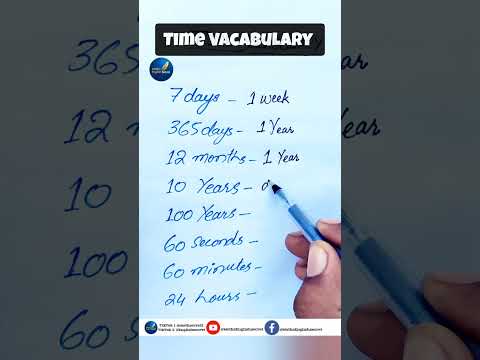 Time Vacabulary #english #easylearning #mathsenglishsecret #shorts