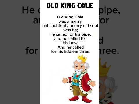 Nursery Rhymes for kids | Old King Cole #kidseducation #shorts #poemforkids #nurseryrhymesforbabies