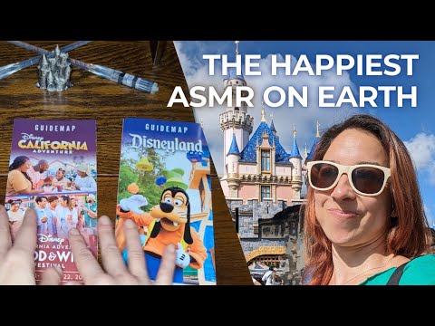 Disneyland Spring 2024 🏰 ASMR Soft Spoken 🗺️ Paper Park Map Crinkles ✨ Amusement #ASMR