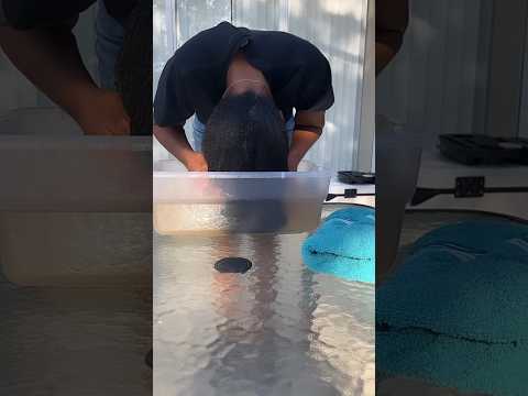 Hair Soaking For Moisture. Full Video Coming. #hairsoaking#hairgrowth#moisturizer#4chair#curlyhair