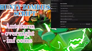 Hunty Zombies I Roblox Script Showcase -Auto Farm, ESP & Skills I v1.3 Update 