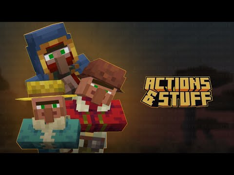 Actions & Stuff || Best Animations Texture Pack For Minecraft Pocket Edition (1.21+) MCPE