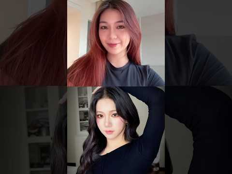 #秘月期popoo 獻上🍽️💄💋我們🙌🏻ShiQi和chianing一起挑戰柳智敏的仿妝挑戰Karina’s makeup challenge#makeup #karina