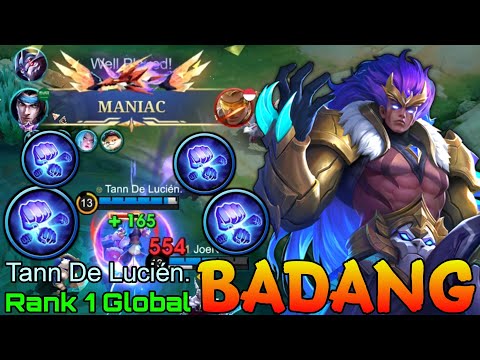 MANIAC Badang WipeOut The Enemies - Top 1 Global Badang by Tann De Lucién. - Mobile Legends