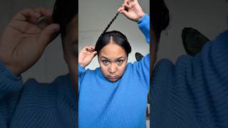 Braided Headband Curly Hairstyle Tutorial #braidstyles #curlyhairstyle #naturalhair #viralhairstyle