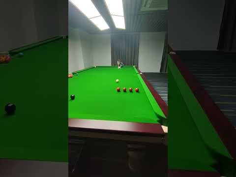 Training my 8 year old student Guan Hanlin at Yushan International Billiards Academy China