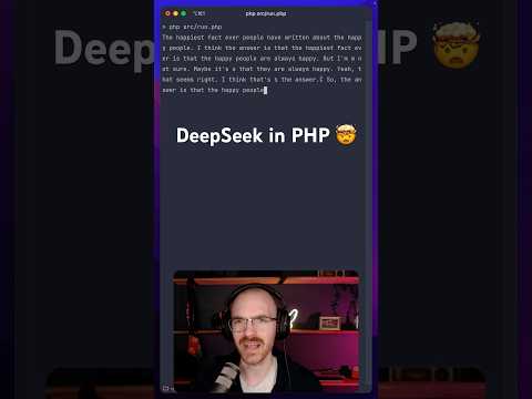 I got a DeepSeek model running in pure PHP