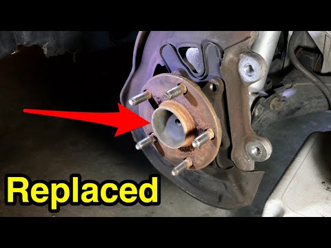 How to replace front wheel bearing & hub assembly on RWD cars - Lexus example.