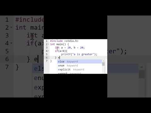 can u guess the output? can you modify this code so that it prints "a and b are equal".  #momehocode