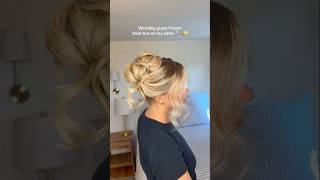 Viral French twist bridal updo #weddinghairstyle #hairtutorial #hairstyle