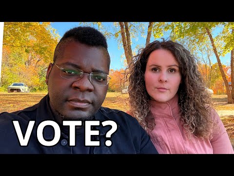 Wife and I chat on voting.