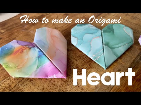 How to make a beautiful origami heart