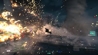 The Rocket Explodes While a Tornado Sweeps by - Battlefield 2042