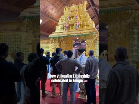 Preparation for the Vaikuntha Ekadashi event at Venkateswara temple in Arizona|#viralvideo#balaji