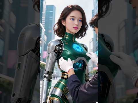 😱🙈Beautiful female robot 🤖 chest repairing #shorts #futuretech #aishotstudio #pokemon
