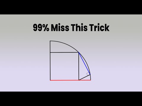 99% miss this trick, what is the length of Blue?