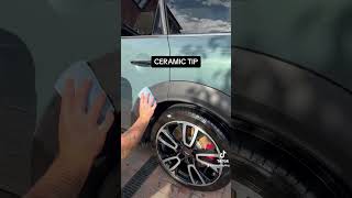 Coat up the plastics to protect them from uv damage 🤫 #satisfying #cardetailing #tips #detailing