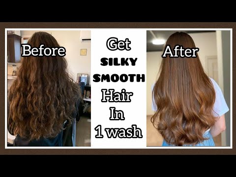 How to get SMOOTH SILKY & HEALTHY hair in 1 wash || #skincare #beauty #haircare #youtube