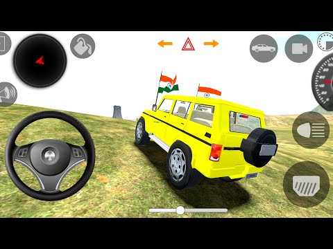 Yellow Mahindra New 4x4 (Games Gadi Wala) Indian Cars Simulator 3D | Gameplay