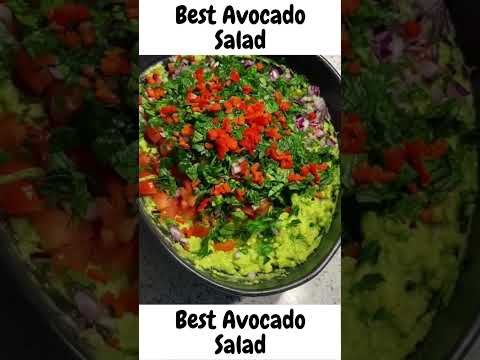 Refreshing Avocado Salad with Tomatoes and Lemon #shorts #salad #avocado #cooking