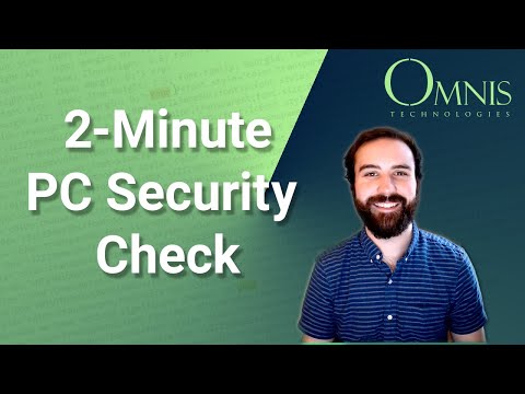 2-Minute Windows Security Check - Antivirus, Password Protection, and Windows Updates