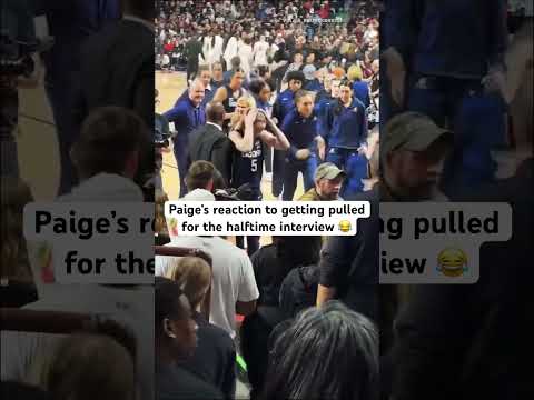 #PaigeBueckers just wanted to get to the locker room 😅 #womensbasketball #funny #interview #sports