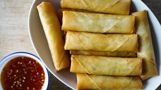 Best Homemade Egg Rolls! Chinese Spring Rolls Take-Out Style!