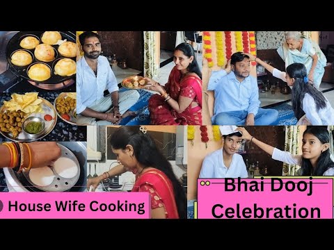 BHAI DOOJ CELEBRATION 🥳 भाई के आने की खुशी में बना डाला एक साथ इतना कुछ 😎 Indian Housewife Cooking