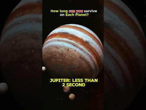 How long can you survive on Each Planet?#shortvideo #planet #shorts #a1facts #facts #universe