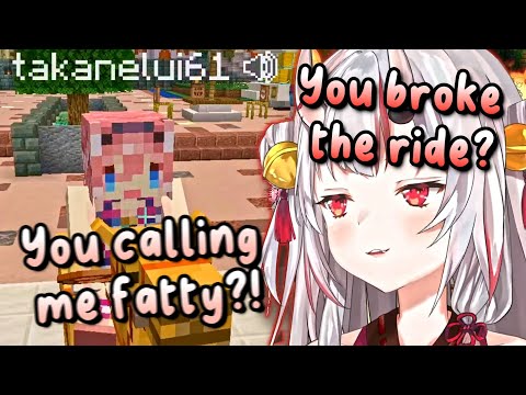 Ayame trolling at Minecraft HoloSummer Park 2【Nakiri Ayame Hololive JP】