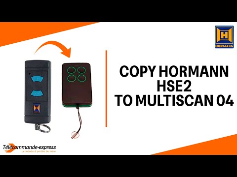 How to Copy a HORMANN HSE2 Remote to a MULTI SCAN 04 Cloning Remote