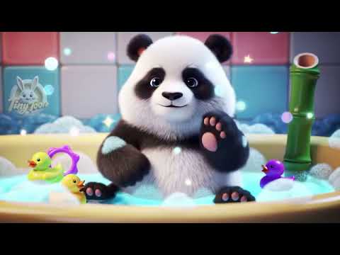 KID SONG PANDA BATHING | NURSERY RHYME CARTOON SONG FOR KID #kidsongs #nurseryrhyme #cartoon #kids