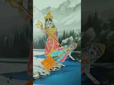দেবী দুর্গা ( ২০২৫ মহালয়া)( The Ritam art)( নানা রূপে দুর্গা) ।#art #mahalaya #viral #painting    ।