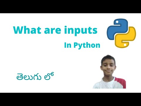Inputs In Python | Python For Beginners | Python Tutorial In Telugu For Beginners By D. RanaMahindra