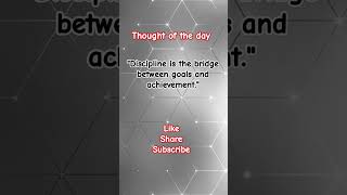 “Discipline is the bridge between goals and achievement.” #decipline #thoughtoftheday #schoolthought