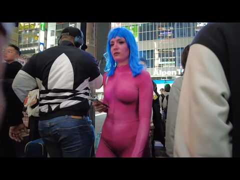 夜の大久保公園・新宿歌舞伎町をお散歩！Night Walk in Tokyo, Relaxing Walk in Japan Shinjuku Kabukicho Halloween Cosplay