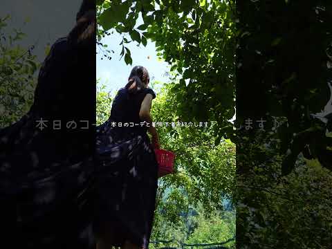 【下着紹介】生理4日目のパンティと透け感がかわいい！紺ワンピのコーデ♪｜Female model's menstrual day underwear. try on haul.