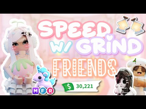 ₊˚⊹ ᰔ Speed Grinding Ft Moonlightangelsx & fufucatloves!  - #adoptme #robloxgame  ⋆౨ৎ˚⟡˖