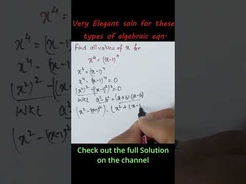 Beautiful Algebraic Equation #maths #algebraic #hindi #mathematics