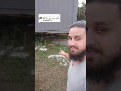 Why Is My Container Home SEPTIC System ABOVE The Ground??? #shorts