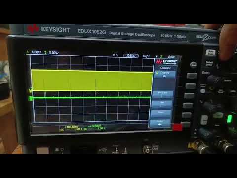 GDI Test Bench Signal Verification on Oscilloscope
