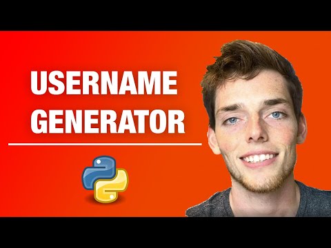 Build a Random Username Generator with Python Programming - 5 Minute Python Scripts