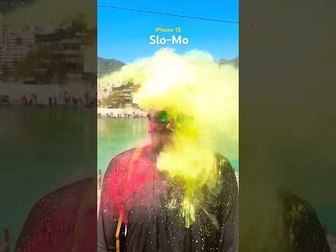 iPhone 15 Slo-Mo Color Splash #shotoniphone  #shorts