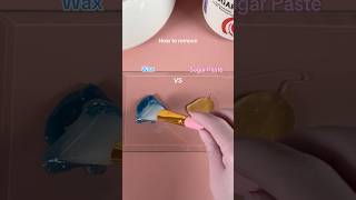 Wax vs Sugar Paste 👀 #shorts #waxing #sugaring #skincare