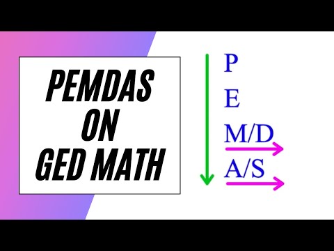 GED Order of Operations - PEMDAS!