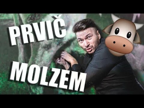 Roškar prvič MOLZE KRAVO 🤪🐄