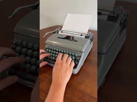 Torpedo 18 Typewriter With New Platen - Type Test