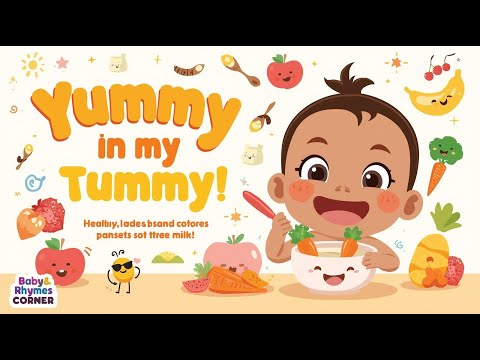 🍎🥦 Yummy in My Tummy! 😋👶 | Fun Learning Rhyme#babyrhymes #toddlercartoons  #choochootrain #cocomelon
