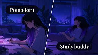 late night study session 🍃 45 min cozy forest / 10 min lofi break (45:10 pomodoro)