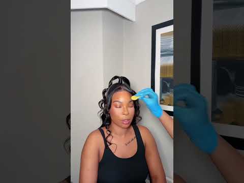 Hair Slay on her 40th Masquerade party 🥰💜 #halfuphalfdownhairstyle #ponytailstyles #frontalinstall